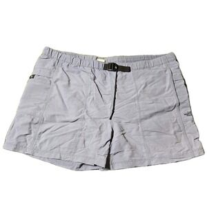 Vintage North Face Shorts Mens Extra Large Blue Hiking Outdoors Swim Lined Nylon